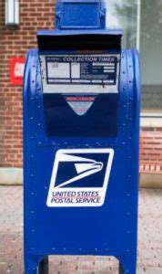 blue metal post office box lakeside collection|usps collection box locations.